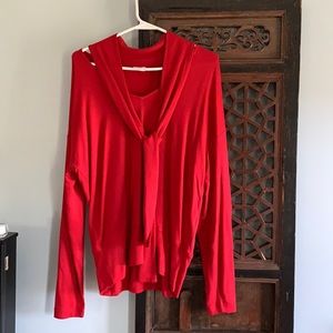 Cabi Tessa Tee, Red, Size small